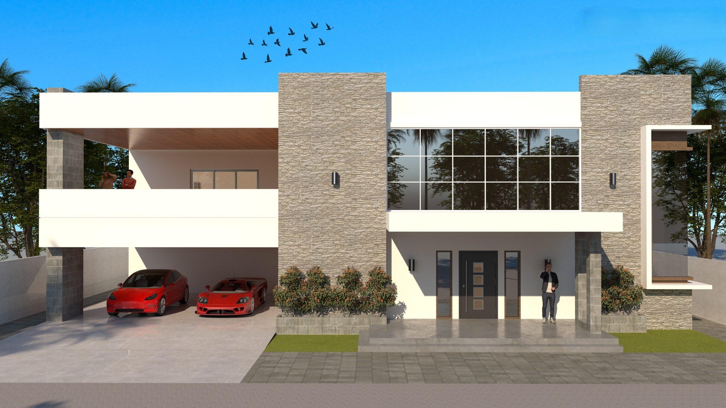 Daan Bantayan Residence, daytime facade view